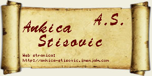 Ankica Stišović vizit kartica